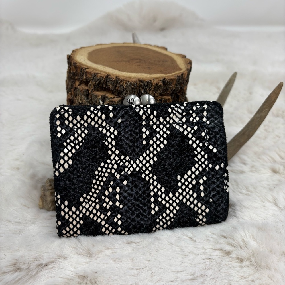 HOBO Pixel Snake Print Card Wallet NWOT